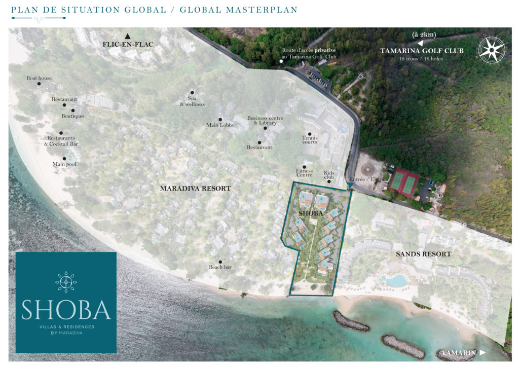 Plan Shoba - Villas de Luxe Ile Maurice - Shoba Mauritius