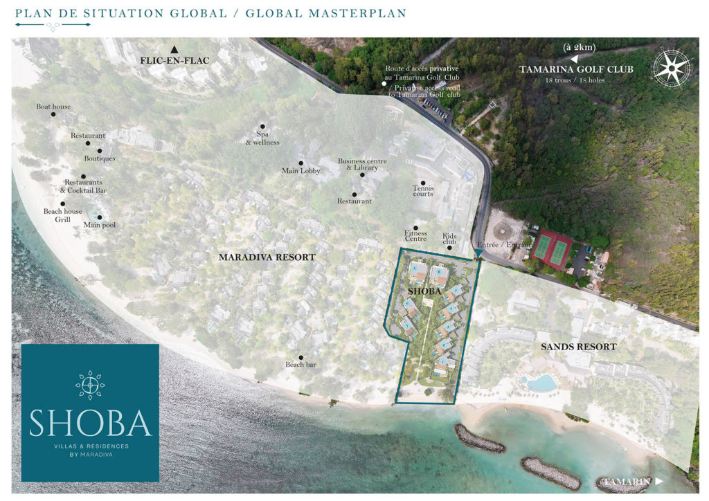 Plan des villas - Villas de Luxe Île Maurice - Shoba